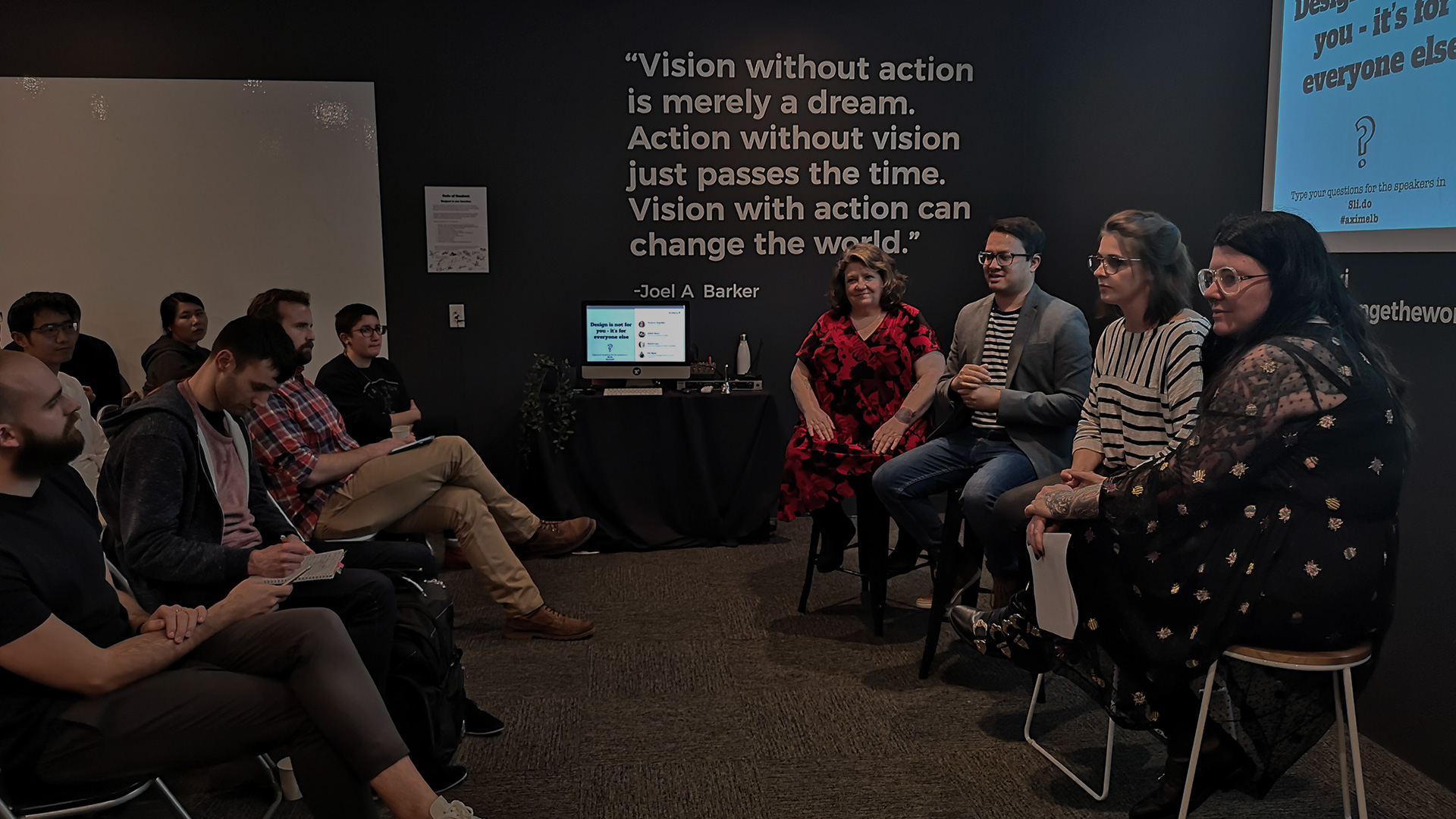 Group of panel speakers